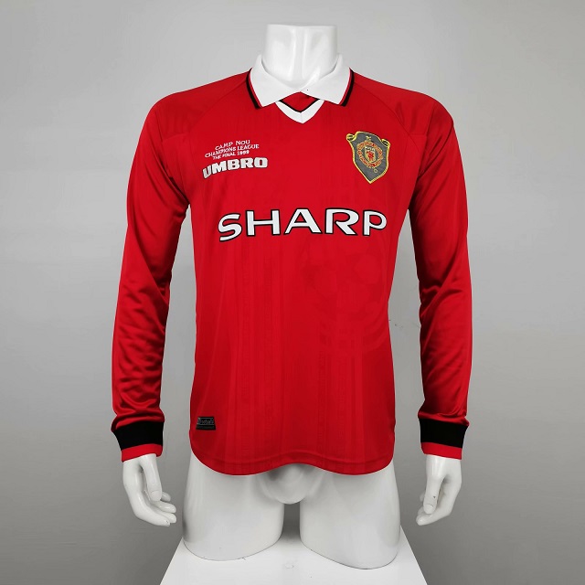 AAA Quality Manchester Utd 1999 UCL Home Long Jersey